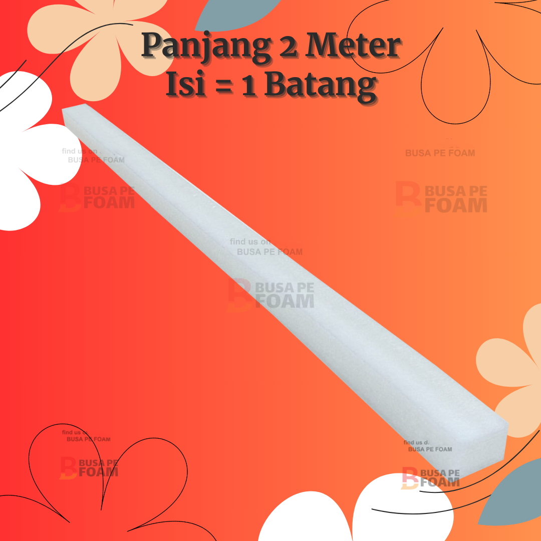 Busa Dekorasi 2 Meter Lebar 8cm Tebal 5cm Busa Bunga Busa Dekor Foam Dekorasi Busa Elastis