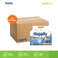 Happily Popok Celana Dewasa 3 In 1 M10 Dus Isi 6