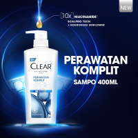 CLEAR Perawatan Komplit Sampo Anti Ketombe ScalpPro Technology Niacinamide 400ml – CLEAR Shampoo