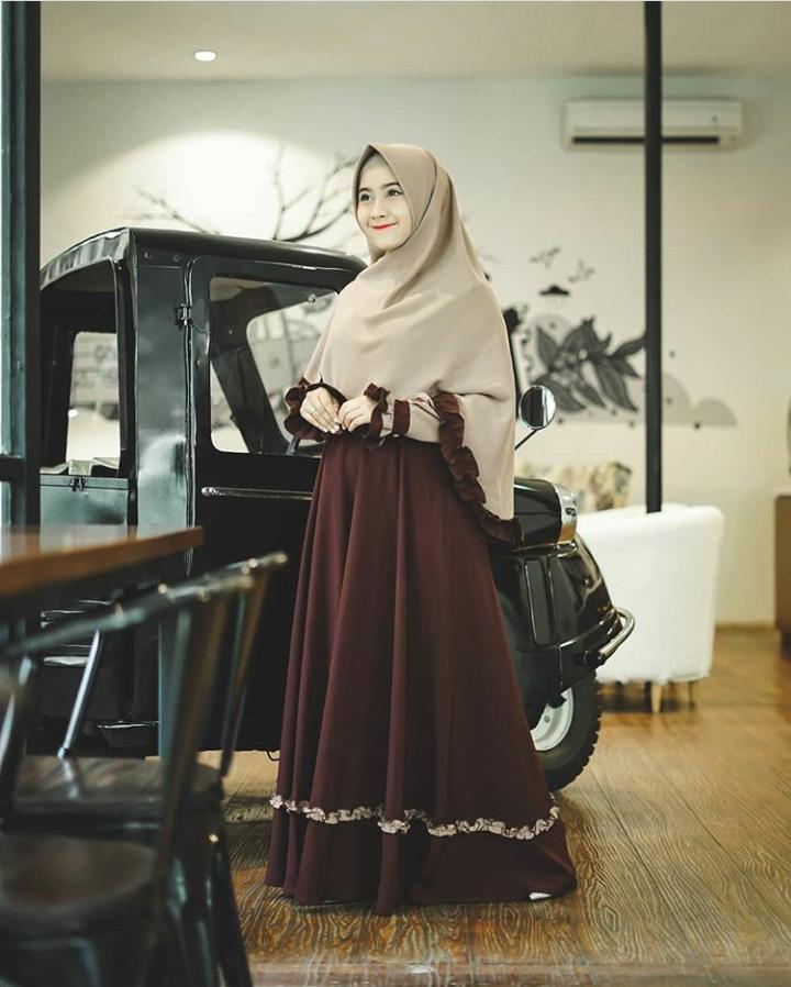 Baju Muslim Modern ARSYA SYARI Bahan MOSSCRAPE Dapat GAMIS + KHIMAR Gamis Syari Set Khimar Terbaru 2021 Gamis Syari Remaja Simple Gamis Syar’i Wanita Jumbo BEST SELLER