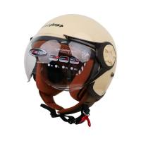 Cargloss YRH Hijab Retro Helm Half Face - Avorio Naiade