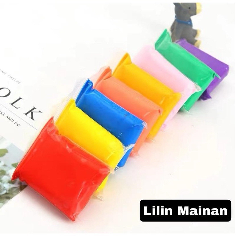 Clay mainan anak isi 12 slime clay polymer mainan 12in1 lilin mainan edukasi anak polymer clay isi 12 MLH T51