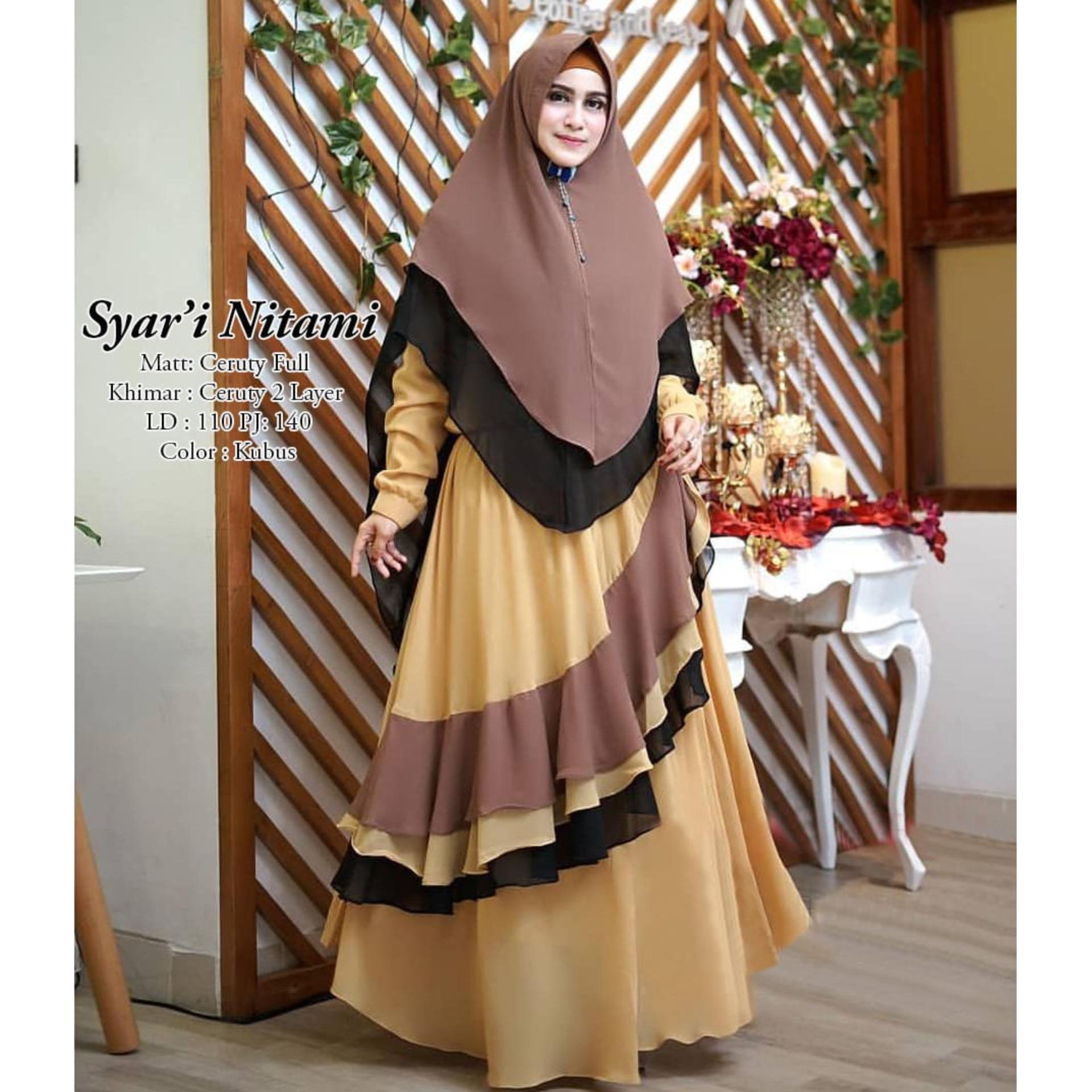 Fitur Bagindo Collection Gamis Syari Wanita Baju Muslim Wanita Gamis