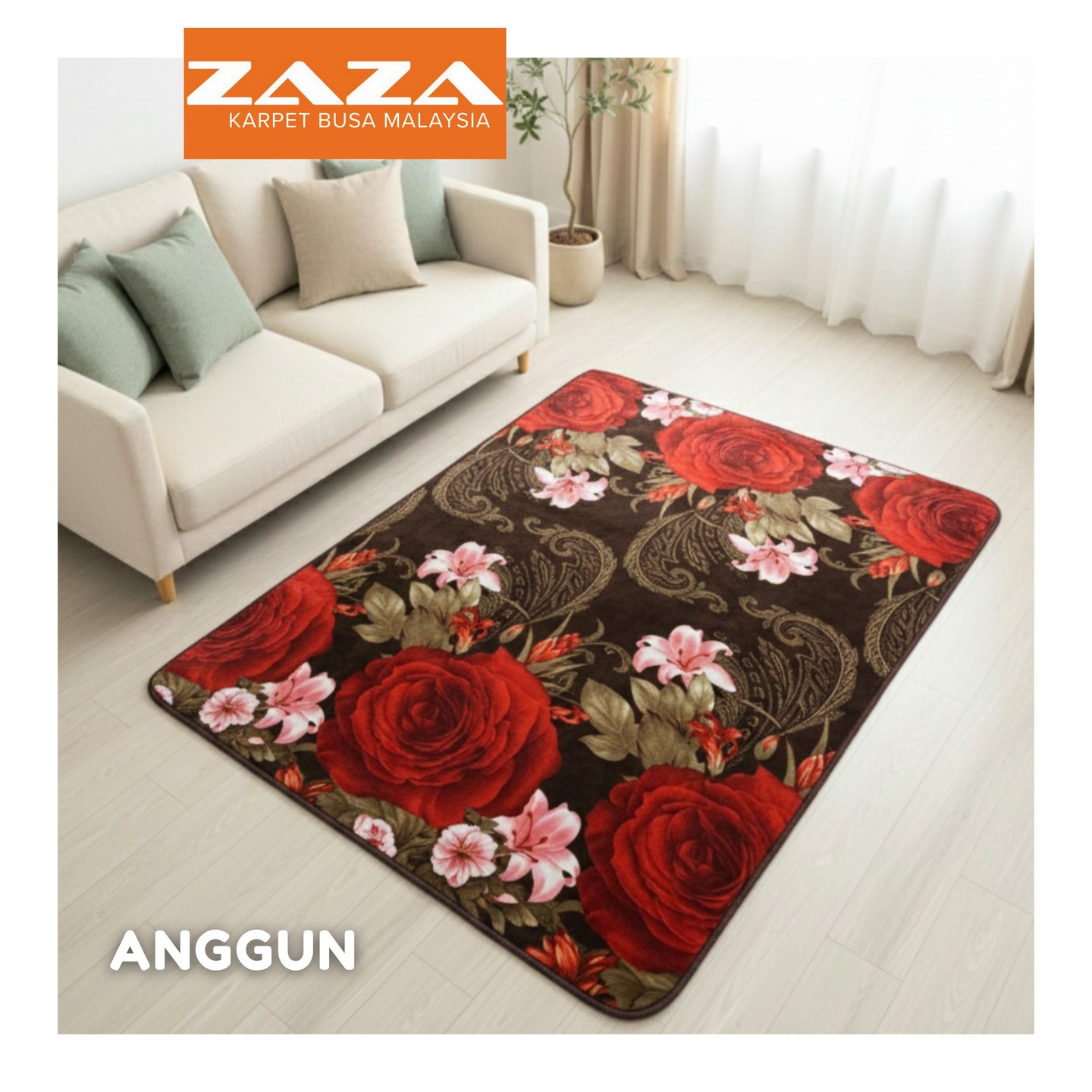 Karpet Busa ZAZA Malaysia – Empuk Halus & Anti Slip