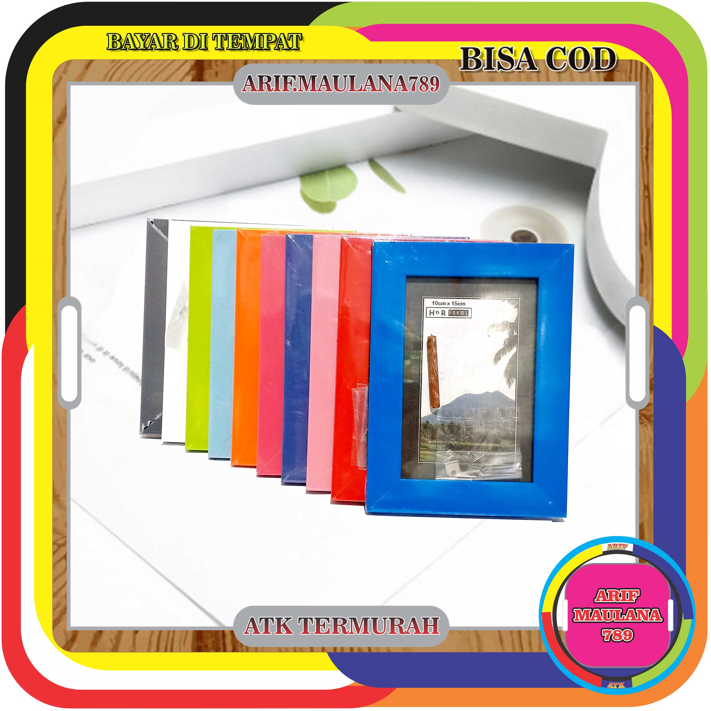 BINGKAI / FRAME / PIGURA FOTO 4R MINIMALIS 10x15cm bingkai foto 5r frame / pigura minimalis 13x18cm