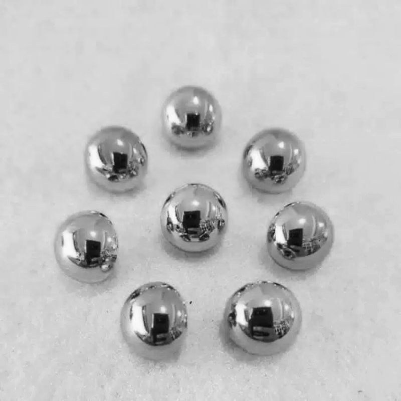 100 pcs Diameter 9/11/13/15/18 mm - Kancing Baju Jamur Emas Polos Timbul - Kancing Emas SILVER Timbul