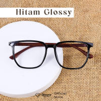 Groovy Eyewear - Kacamata Rayen Kotak Normal Minus Cylinder Photocromic Antiradiasi Full Plastik