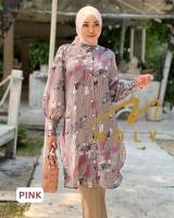MDLY Baju kemeja atasan wanita/baju Tunik Premium/Tunik Motif Printing Silk/Zahira tunik by Mdly
