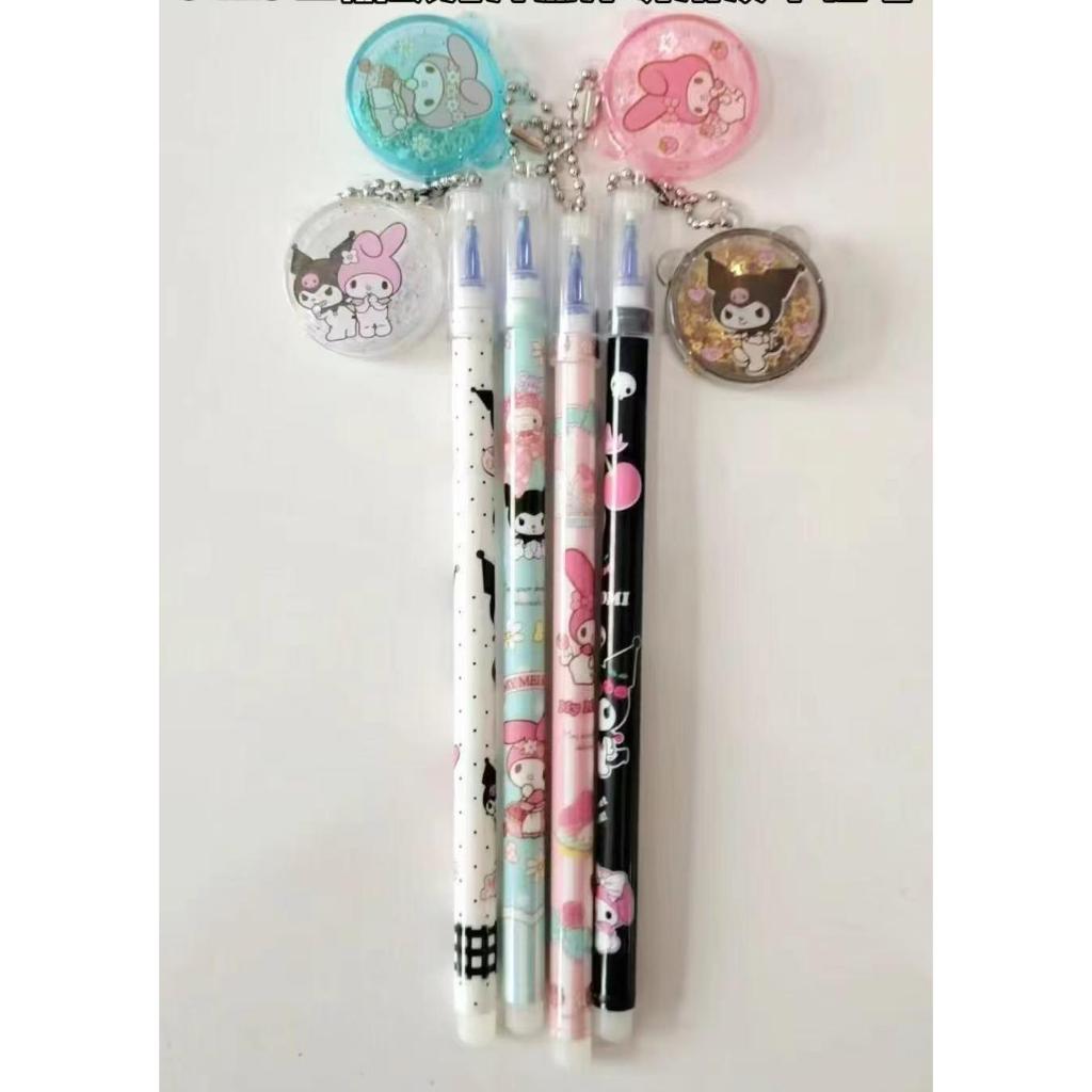(12pc) PEN GEL gantung BOLA SANRIO KUROMI MELODY
