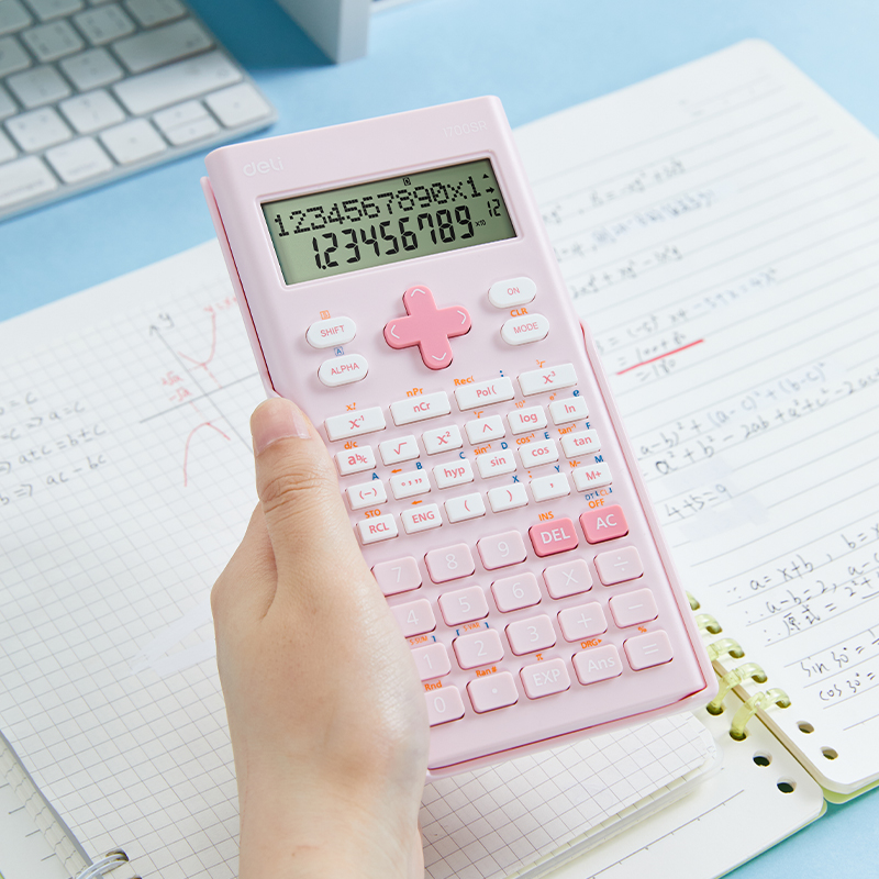 Deli Calculator Scientific Kalkulator / Kalkulator Ilmiah 240 Fungsi Kalkulasi 3 Warna 1700SR
