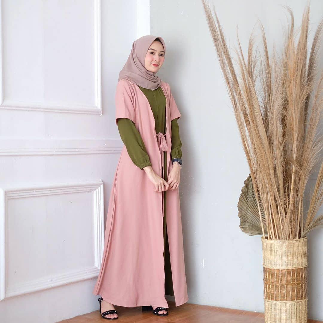 Baju Muslim Modern Gamis RASYA DRESS Moscrepe Terusan Wanita Trendy Modern Baju Panjang Polos Muslim Gaun Kerja Dress Pesta Murah Terbaru Maxi Muslimah Termurah Pakaian Modis Baju Panjang Simple Casual Elegant 2019