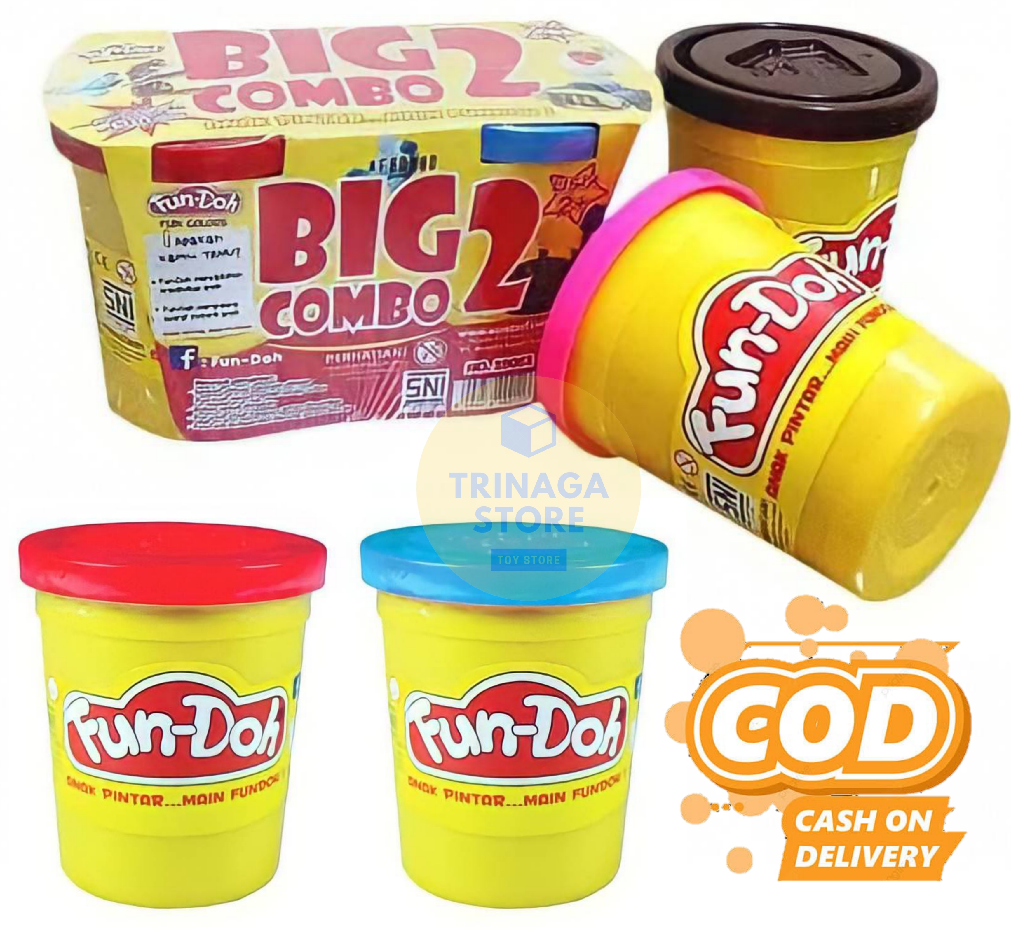 ( BISA COD ) PROMO Mainan Anak Lilin Fun Doh BIG COMBO 2 Pick & Play Fun Doh Refill / Mainan Edukasi Murah SNI / Mainan Anak Laki Laki / Mainan Anak Perempuan