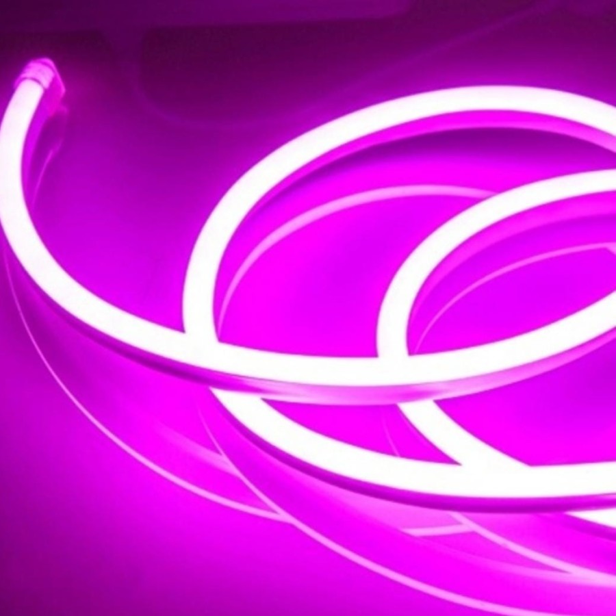 Paket Lampu LED Neon Flex / Fleksibel AC 220V 1M- 5M Lengkap Tinggal Colok