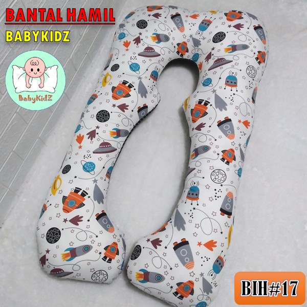 Bantal Hamil 120x70 cm / Bantal Ibu Hamil Isi 100% Silikon Hcs– Empuk Adem & Nyaman Tidu