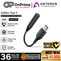 ONPRIME STONE Series Splitter Type C to Jack 3.5mm DAC Audio Call Open Mic Game 12201