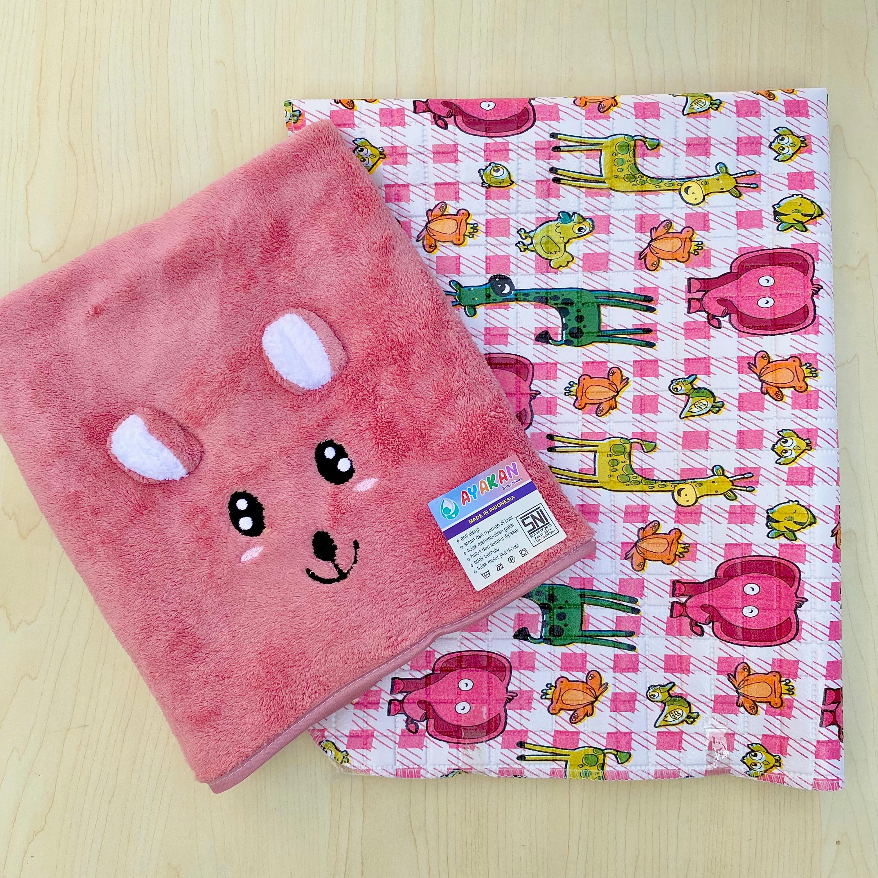 Paket Hemat Handuk Bayi + Perlak Bayi Baru Lahir AYAKAN BABY