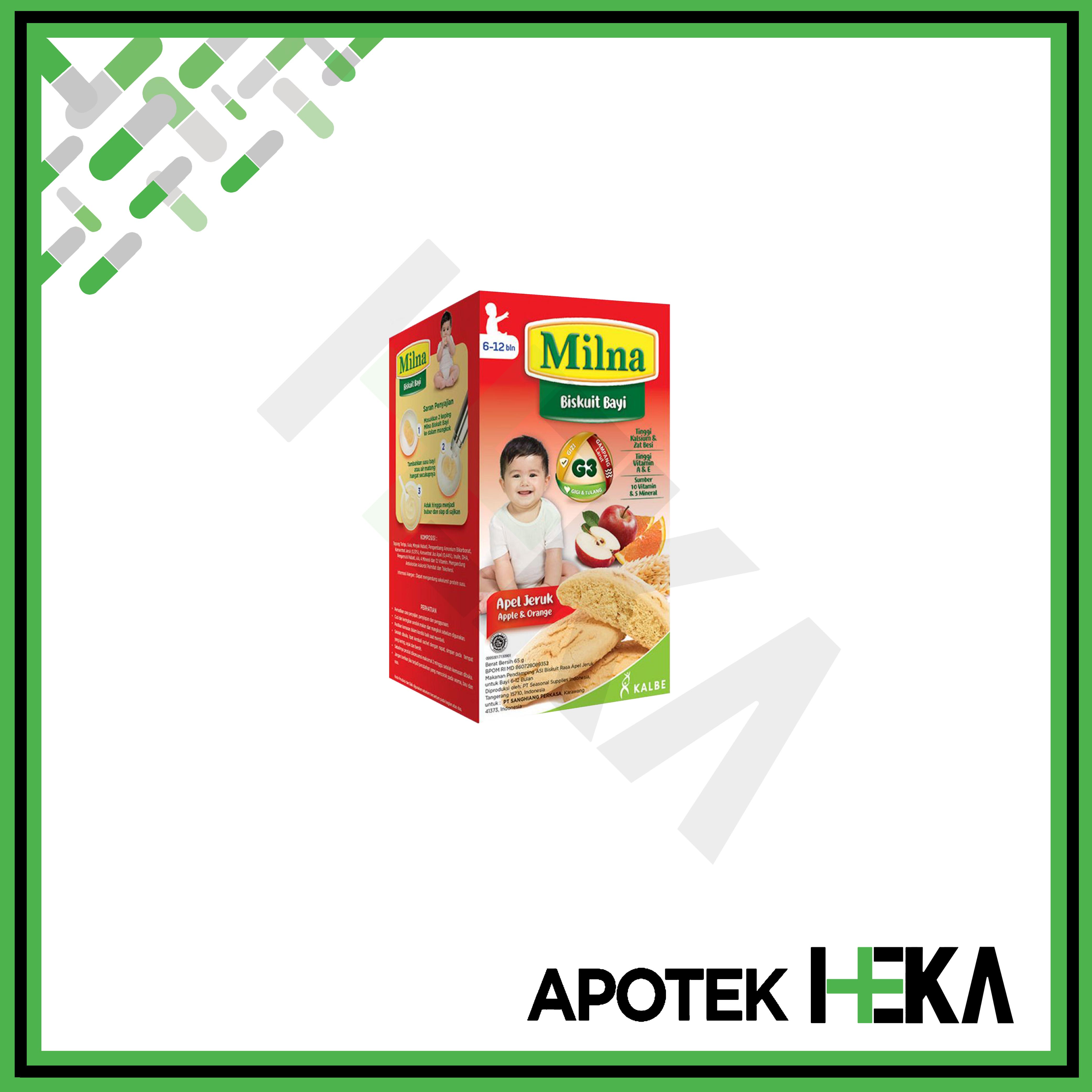 Milna Baby Biscuit - Cemilan Biskuit Bayi 65 gr 130 gr