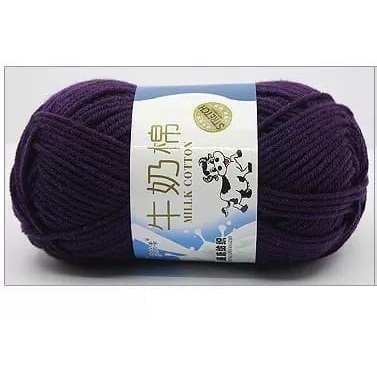 Benang Rajut Milk Catton 5Ply 1-50 Warna Lengkap/Benang Rajut 50 grams - Harga/Gulung