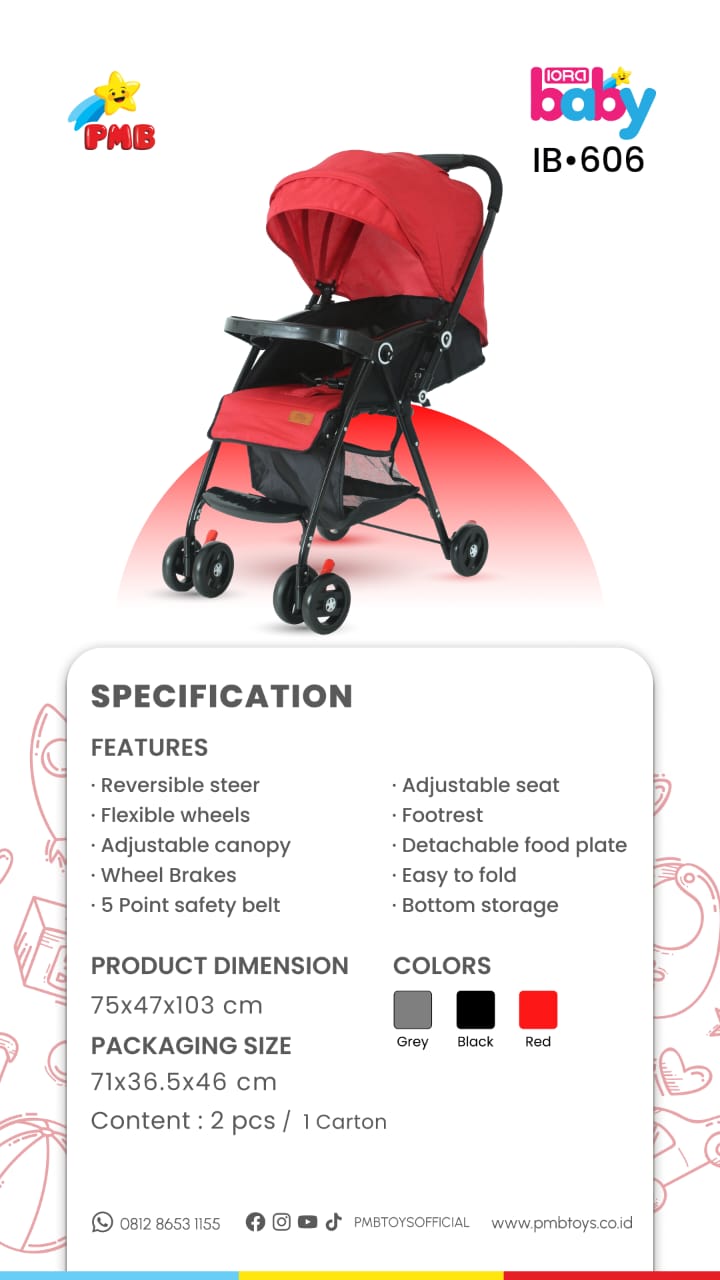 Baby Stroller Space Baby Pacific Original Kereta Dorong - SB 203