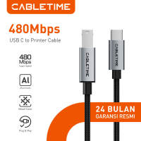 CABLETIME Kabel Printer USB-C to USB-B Male to Male USB Type C to B High Speed Scanner Printer DAC
