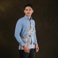 Hadinata Embroidery Batik Kemeja Panjang Bhalendra Bhiwanda