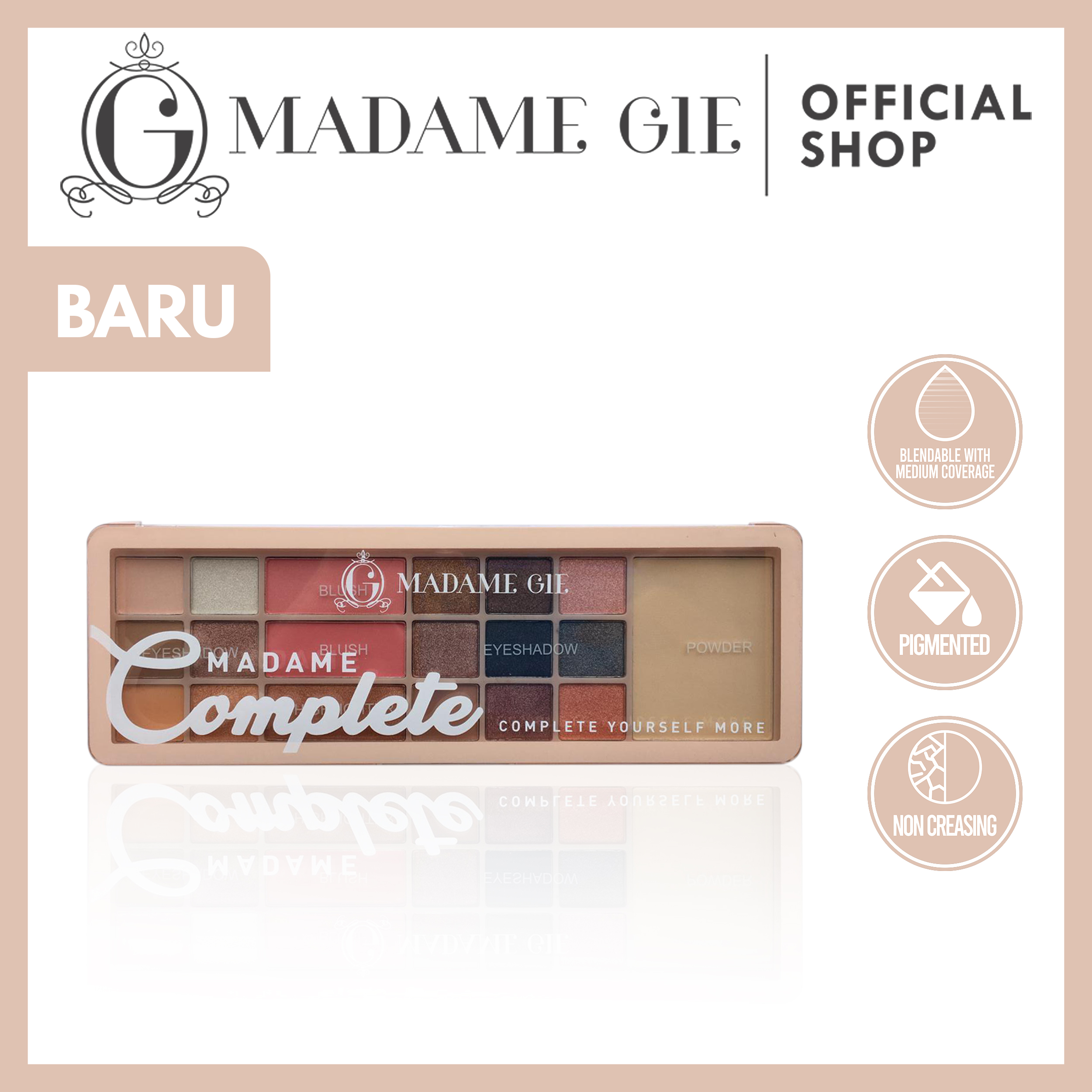 Madame Gie Madame Complete Make Up Kit - MakeUp Face Pallete