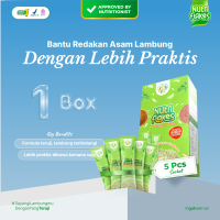 Nutriflakes Sachet Sereal Umbi Garut Praktis Bantu Redakan Asam Lambung 1 Box