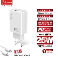 COPPER Charger CP1010 25W + Kabel Type C to Type C Super Fastcharging
