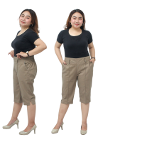 Celana pendek jumbo karet setengah polos / baggy pant jumbo pendek / celana pendek model big size / karet melar / celana kasual jumbo / celana santai jumbo