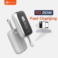 MIXIO MP-14 20000mAh Small Size Powerbank 22.5W With Kabel Fast Charging Lightning & Type C & Micro Usb For Iphone/Android