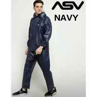 Jas Hujan ASV Setelan Baju Celana/Mantel Mantol Ujan Raincoat ASV Rubber Karet Stelan