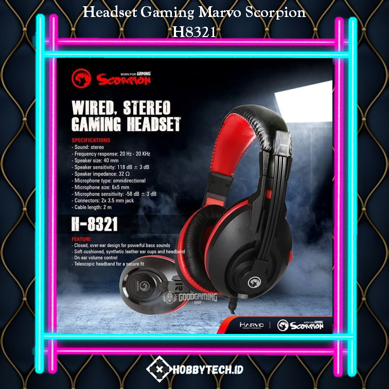 Headset Gaming Marvo Scorpion H8321P