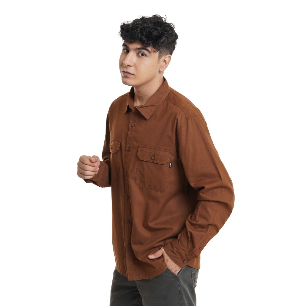 910008747 MADISON LS SHIRT - BRW