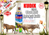 Obat Sapi Obat Kambing Obat Kuda Obat Ternak Mengobati Scabbies Luka Koreng Eksim Gudig Gatal Gatal Pada Sapi Kambing Kuda Kelinci Babi Ternak KUDIX Spray - Kemasan 120ml - Hijrah Pet Shop