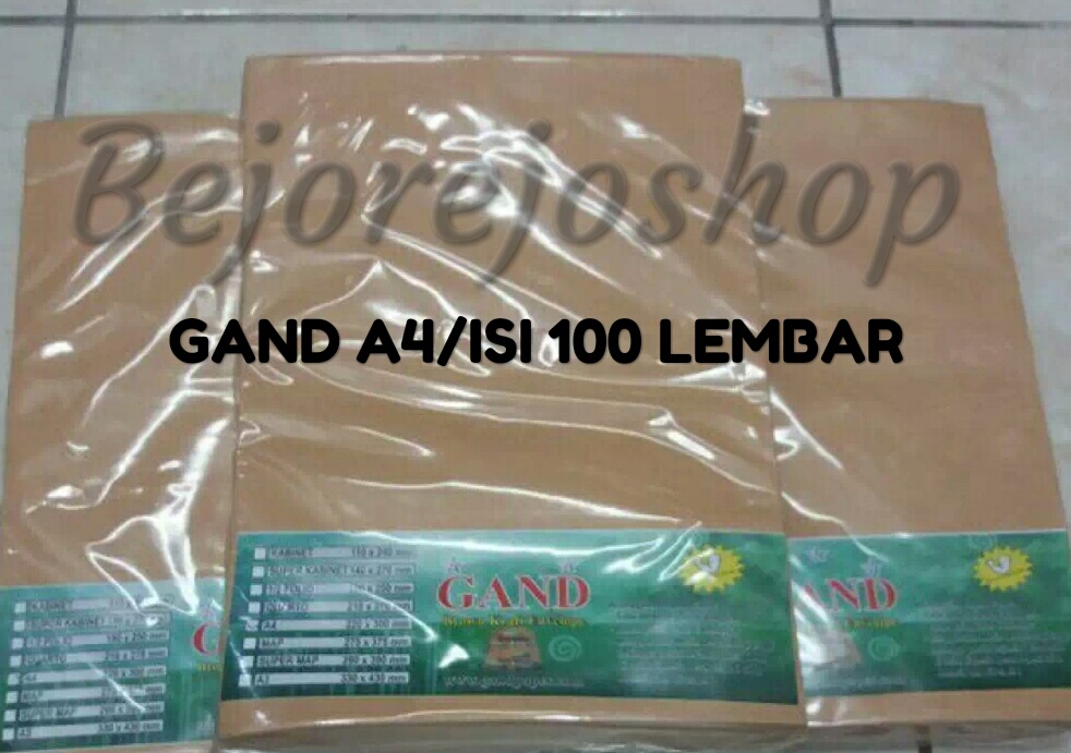 Amplop Coklat A4 DAN F4 GAND / Amplop GAND