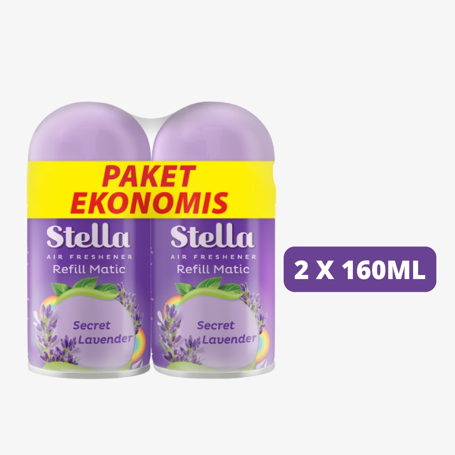 (Isi 2 Pcs) STELLA Air Freshener Refill Matic 160ml | Paket Ekonomis Isi 2 BY NATURNIC