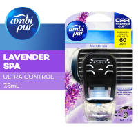 Ambi Pur Pengharum Mobil Lavender Spa Starter Kit Ultra 7.5ml