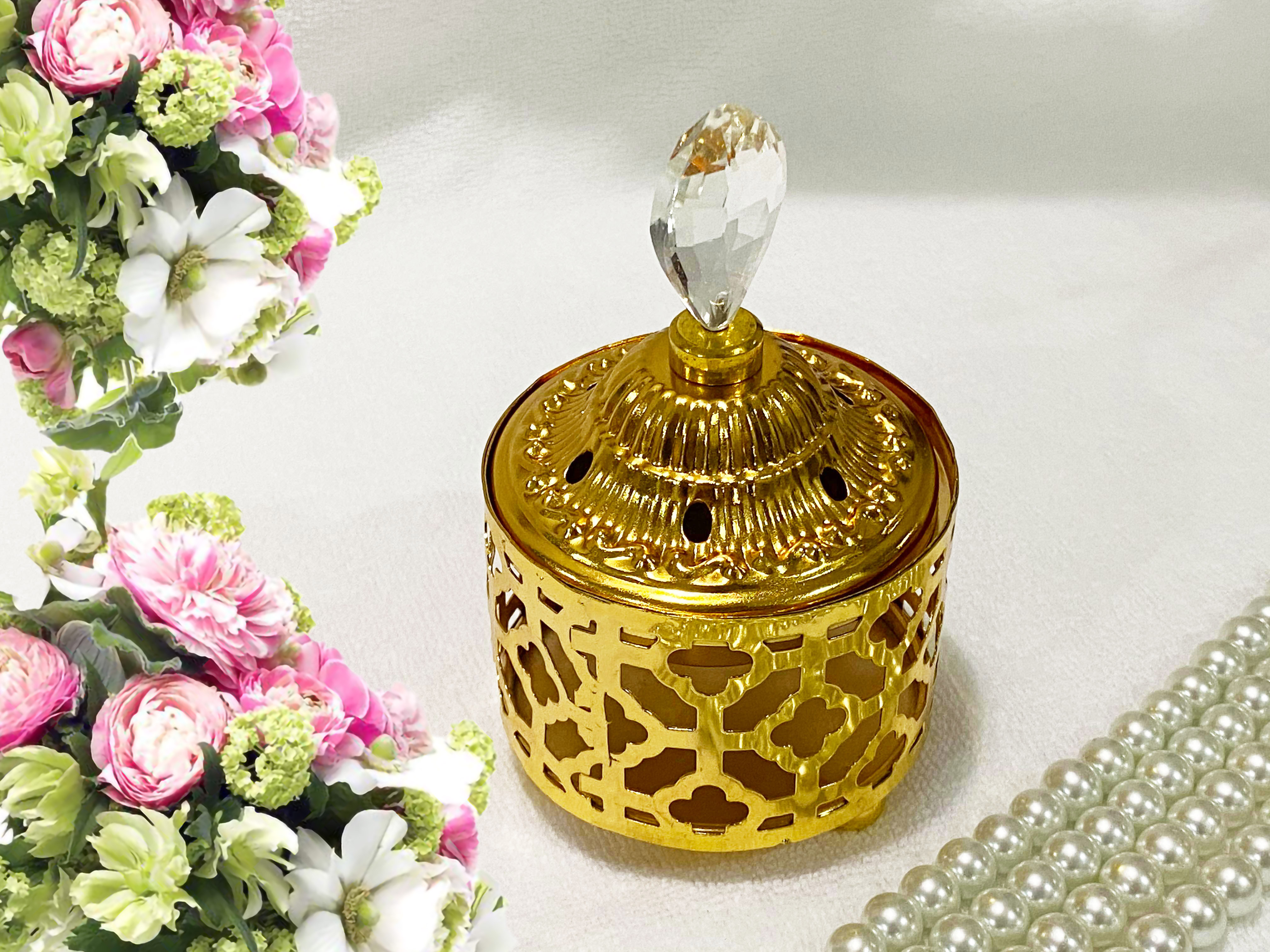Tempat Bakar Dupa Arab Gold Ukuran 7x14 Cm