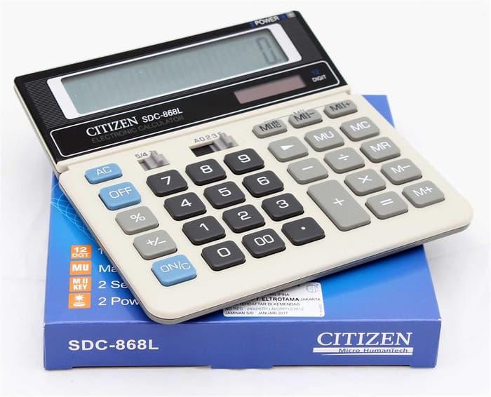 Kalkulator Dagang Citizen SDC-868L Ukuran Besar