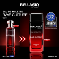 Bellagio Homme Eau De Toilette (EDT) Rave Culture (Red) 100ml