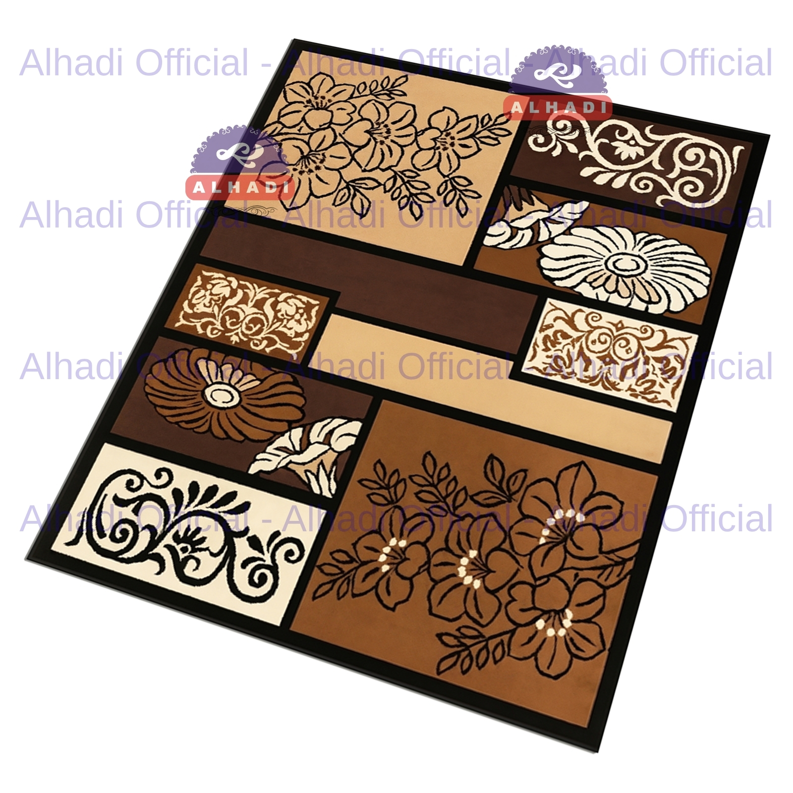 Alhadi Permadani 160 x 210 cm Tebal 8mm Karpet Lantai Afbel Abstrak Modern Klasik Bulu Lembut ALBUM 5