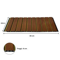 4 BATANG 290CM X 30CM Panel Kayu Wpc Indoor / Panel Dinding PVC / Kisi Kisi Kayu / Dinding Motif Kayu 3D