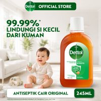 Dettol Antibakteri & Antiseptik Disinfektan Cair - 245ml (Antiseptik Cair Serbaguna Untuk Melindungi Keluarga Dari Kuman Penyakit)