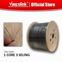 1000 METER  KABEL FIBER OPTIK FO 1 CORE 3 SLING OUTDOOR