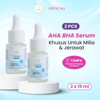 Leika Skincare Serum AHA BHA Resmi BPOM Serum Khusus Milia dan Bruntusan Jerawat Serum Milia di Bawah Mata Jidat Kelopak Mata Pipi Serum Bruntusan Milia Jerawat dan Bekas Jerawat Untuk Kulit Sensitif Kering Kusam Berminyak