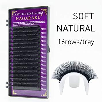 ORI 16BARIS Nagaraku single size eyelash extension 0.15C dan 015D