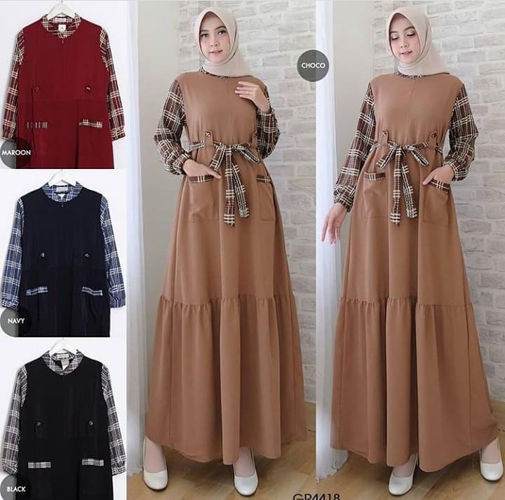Baju Muslim Modern ALINE DRESS BALOTELI GAMIS WANITA TERBARU 2020 Modern Remaja Gamis Wanita Murah Gamis Wanita Jumbo