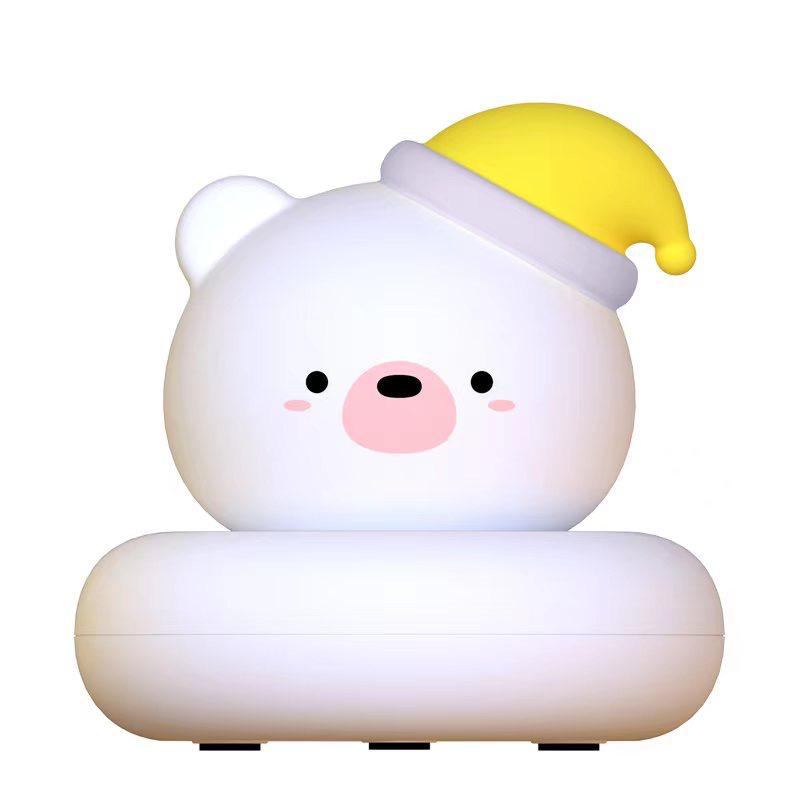 Lampu Tidur Karakter Lampu Tidur Kucing Bear Night Lamp Portable Rechargeable LED Light