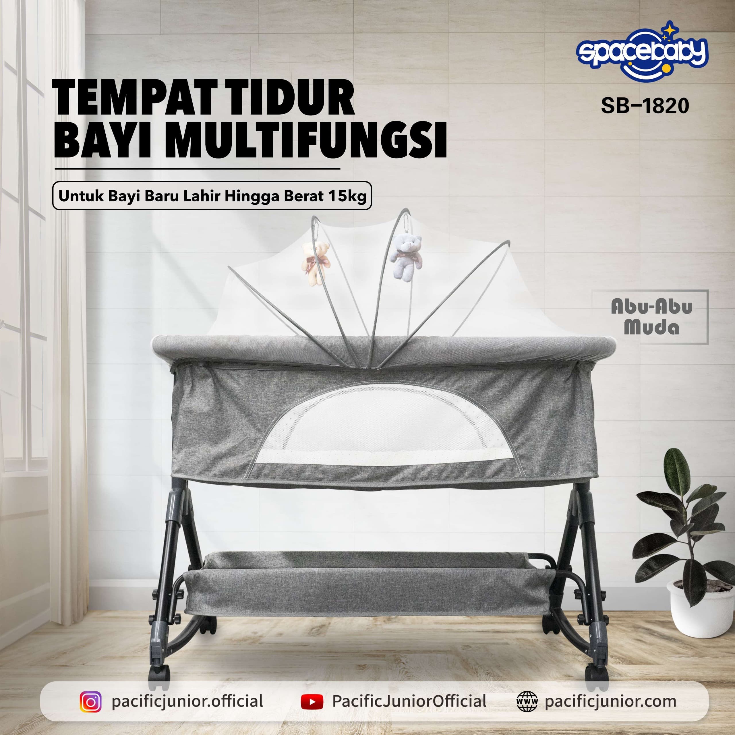 Baby Does Baby Box 1711 / SB1820 // BOX 16421 TRAVEE CRIBS Kasur Ranjang Bayi