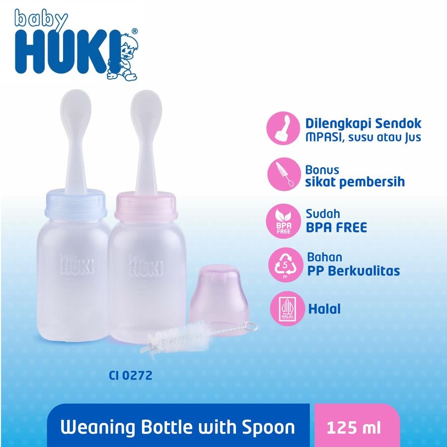 Botol Weaning Spoon Huki - Baby Feeder Alat Makan Bayi